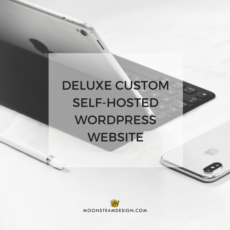 Deluxe Custom Self-Hosted WordPress Website by Moonsteam Design